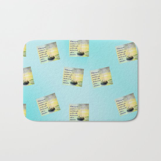 Without goals and plans Bath Mat