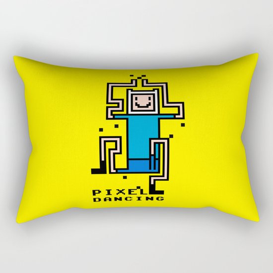 Pixel dancing Rectangular Pillow