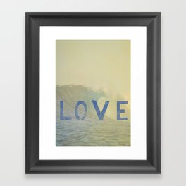 love surf Framed Art Print