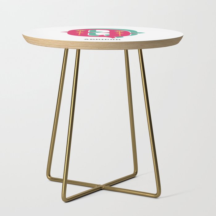 Abridor Type Design Q Side Table