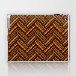 Knitted Textured Pattern Yellow Laptop Skin