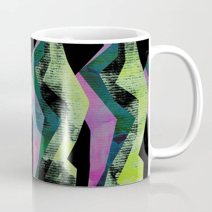 abstract pattern(pink and green) Coffee Mug