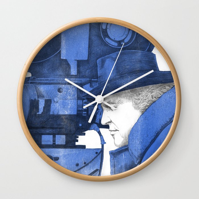 Fellini "blue" Wall Clock