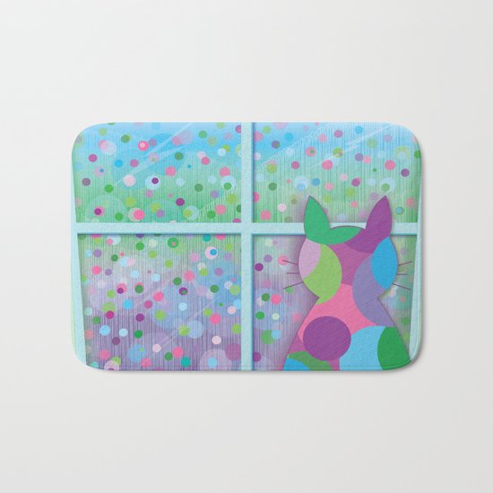 Beautiful Rainy Day Bath Mat