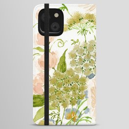 Whimsical Garden Flowers iPhone Wallet Case