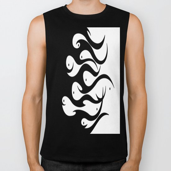Fishes Biker Tank
