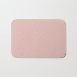 Solid Color Rose Gold Pink Bath Mat