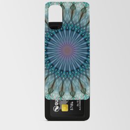 Pastel blue and pastel green mandala Android Card Case