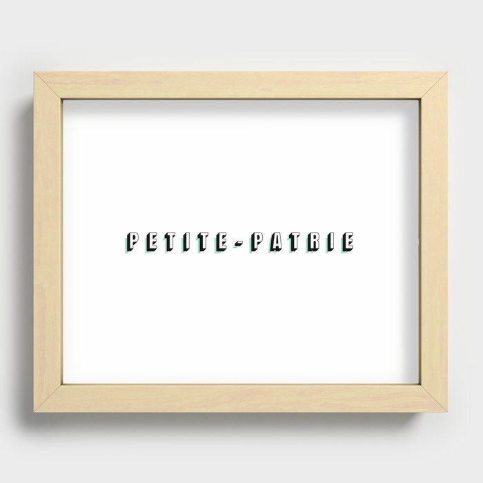 Petite Patrie Recessed Framed Print
