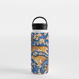 Animalier's Tiger Chintz - French ultramarine Water Bottle