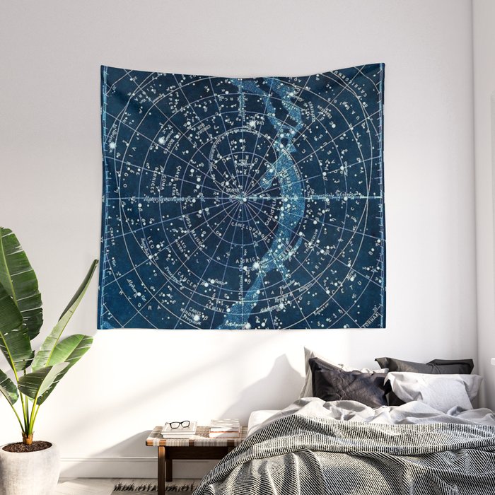 Constellation shop map tapestry