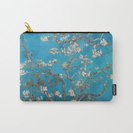 Vincent van Gogh Blossoming Almond Tree (Almond Blossoms) Medium Blue Carry-All Pouch | Paris, Tree, Painting, Garden, Trees, Sunflowers, Fruittrees, Blossoms, Flowers, Poppies 