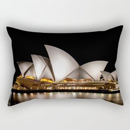 Sydney Opera House at Night Rectangular Pillow