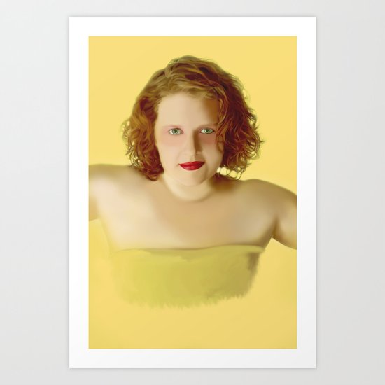 Golden Girl Art Print