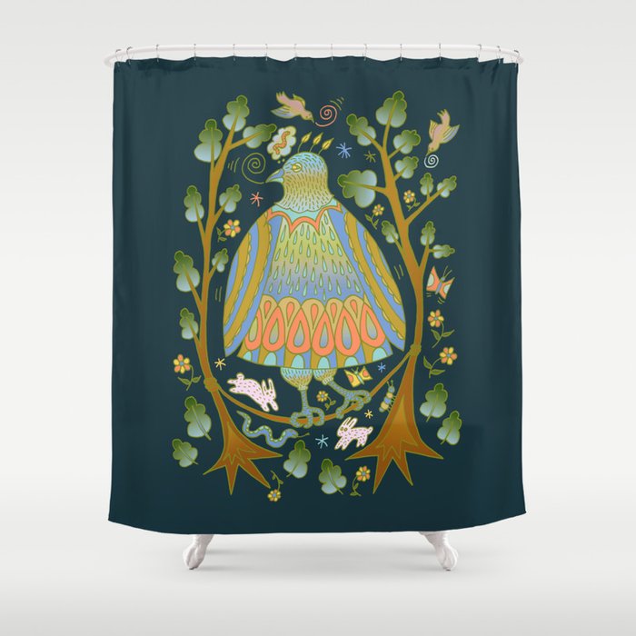 Bird On A Wire Shower Curtain By Carmenhickson Society6