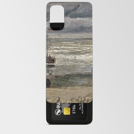 Oil Painting Beach at Scheveningen in Stormy Weather (1882) By Vincent Van Gogh Android Card Case