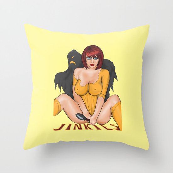 Jinkies Throw Pillow