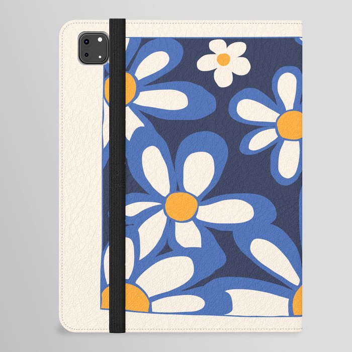 FlowerPower - Colourful Retro Minimalistic Art Design Pattern iPad Folio Case
