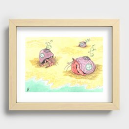 Hermit Crab Houses Recessed Framed Print
