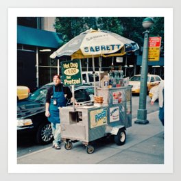 New York City Hotdog Stand Art Print