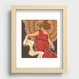 Christmas Angel Recessed Framed Print