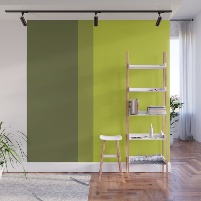 COLOR BLOCKED, CHARTREUSE Wall Mural