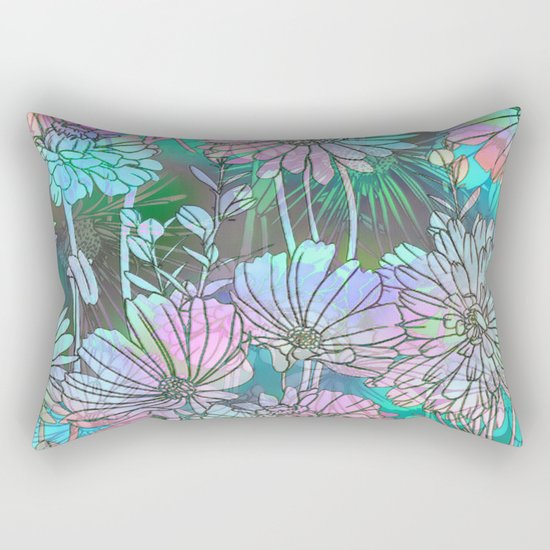 Spring Meadow Pattern Rectangular Pillow
