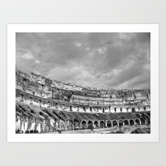 Inside of the Colosseum Art Print