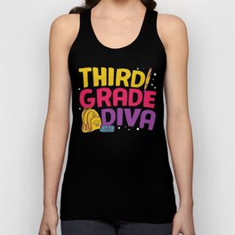 Third Grade Diva Unisex Tank Top