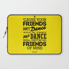 One Hit Wonder- Safety Dance in Yellow Laptop Sleeve