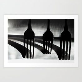 Forks on Parade Art Print