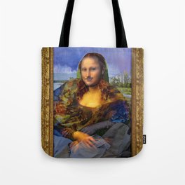Mona (Kevin) Lisa : Satire + Contemporary Fine Art Tote Bag