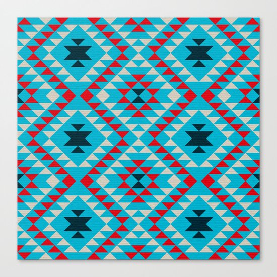 Geometric tribal pattern Canvas Print