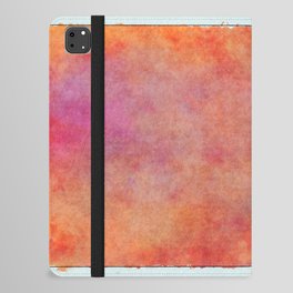 Orange watercolor framed art iPad Folio Case