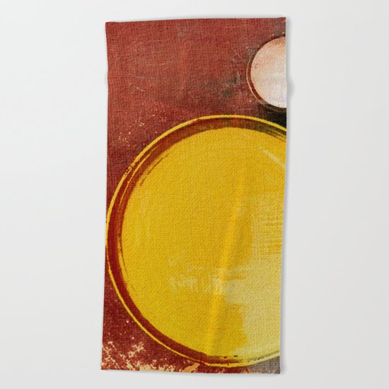 Kuaray and Jacy (Sun and Moon) Beach Towel