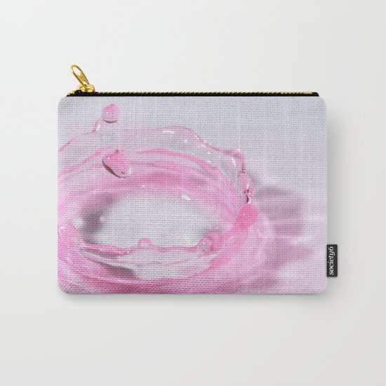 CUTE PINK WATER SPLASH Carry-All Pouch