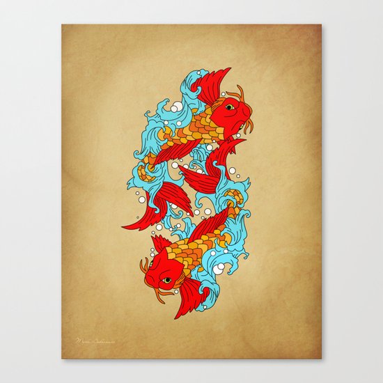 gold fish Canvas Print
