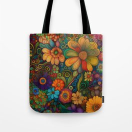 Beautiful Bright Flowers Tote Bag