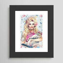 Dolly Parton - cat Framed Art Print | Dollyparton, Businesswoman, Graphite, Dolly, Typography, Music, Black And White, Pattern, Graphicdesign, Actress 