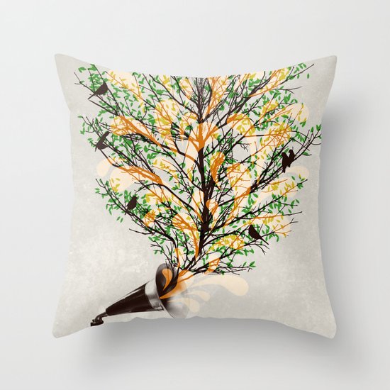 Sound of Nature Throw Pillow