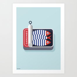 La boîte de sardines Art Print
