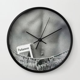 Pack of Parliament's, Bare Midriff -  Wall Clock