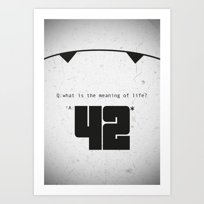 The Hitchhiker's Guide to the Galaxy Art Print