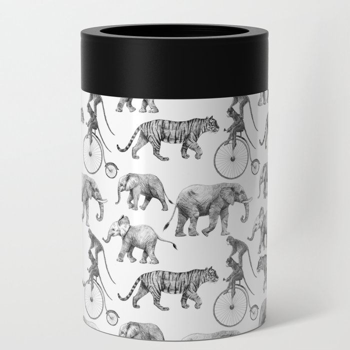 Whimsical Vintage Safari Circus II Can Cooler