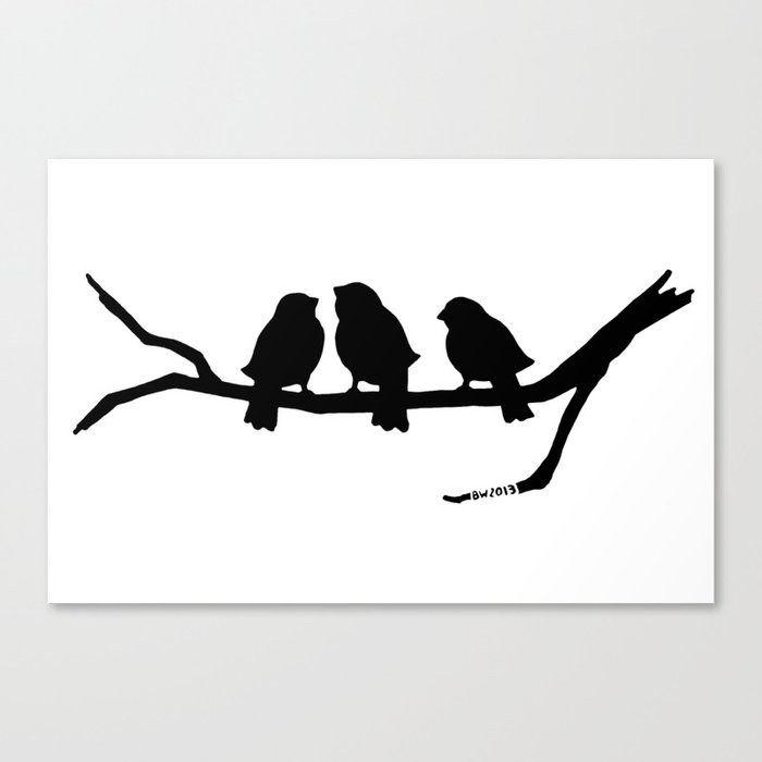 Three Little Birds Canvas Print