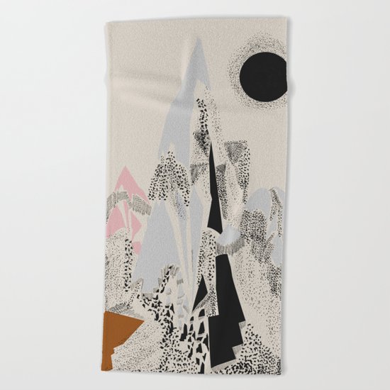 Dusty Mountain Beach Towel