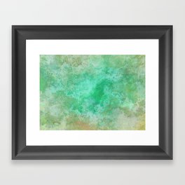 Abstract nature green marble Framed Art Print