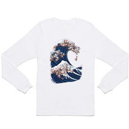 The Great Wave of Dachshunds Long Sleeve T-shirt