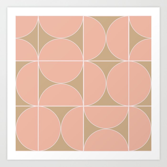 №3 Peach garden  Art Print