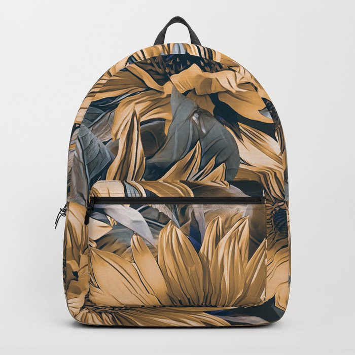 Sunflowers seamless pattern Backpack